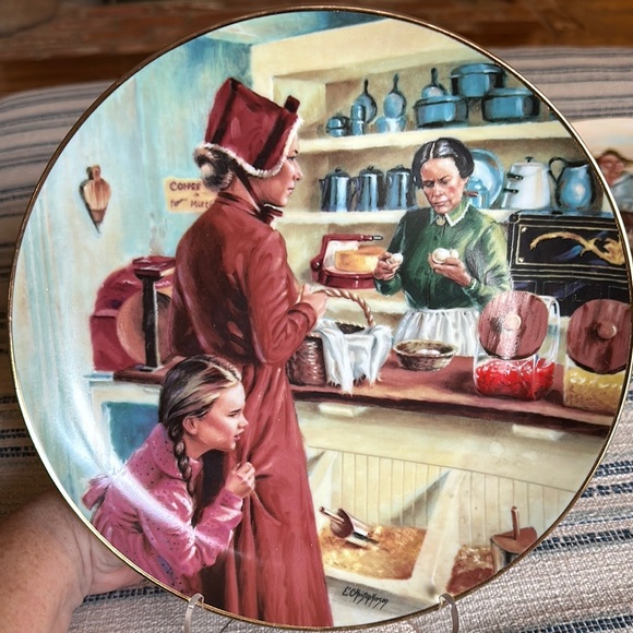 Set of Four Vintage Little house on the Prairie decorative plates 1982 - Picture 6 of 13